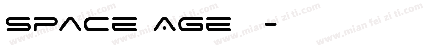 Space Age字体字体转换